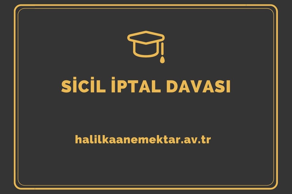 Sicil İptal Davası